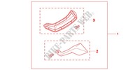 FOOT DEFLECTOR SET for Honda NC 700 X 35KW 2012
