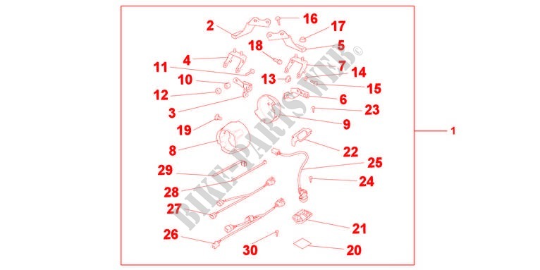 FOG LAMP MOUNTING KIT for Honda NC 700 X ABS DCT 2012