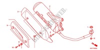 EXHAUST MUFFLER (2) for Honda VISION 50 2012