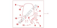 WINDSHIELD WITHOUT KNUCKLE GUARDS for Honda VISION 50 2012