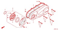 LEFT CRANKCASE COVER   ALTERNATOR (2) for Honda SH 125 R WHITE SPECIAL 2ED 2012