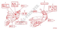 CAUTION LABEL (1) for Honda SH 150 SPECIAL 2ED 2012