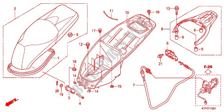 LUGGAGE BOX for Honda SH 150 SPECIAL 2ED 2012