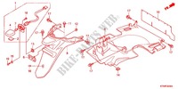 REAR FENDER for Honda SH 300 R ABS BLANC TYPE 2F 2012