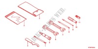 TOOLS   BATTERY BOX for Honda SH 300 R ABS BLANC TYPE 2F 2012