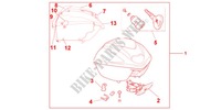 35L TOP BOX MOONDUST SILVER MET for Honda SH 300 2012