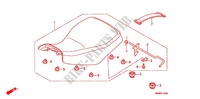 SINGLE SEAT (2) for Honda TRX 250 FOURTRAX RECON Standard 2012