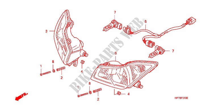 HEADLIGHT for Honda FOURTRAX 420 RANCHER 4X4 AT 2012