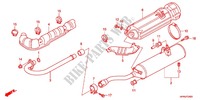 EXHAUST MUFFLER (2) for Honda FOURTRAX 420 RANCHER 4X4 Electric Shift 2012
