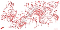 REAR FENDER for Honda FOURTRAX 420 RANCHER 4X4 Electric Shift 2012