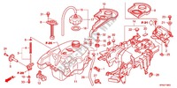 FUEL TANK for Honda FOURTRAX 420 RANCHER 4X4 Manual Shift RED 2012