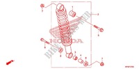 REAR SHOCK ABSORBER (2) for Honda FOURTRAX 420 RANCHER 4X4 Electric Shift CAMO 2012