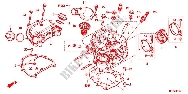 CYLINDER   HEAD for Honda FOURTRAX 420 RANCHER 4X4 PS RED 2012