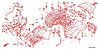 REAR FENDER for Honda FOURTRAX 420 RANCHER 2X4 Electric Shift 2012