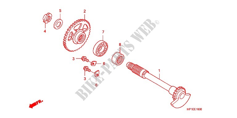CRANKSHAFT   PISTON   BALANCER (2) for Honda TRX 450 R SPORTRAX Electric Start 2012