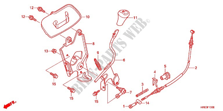 GEAR LEVER for Honda FOURTRAX 500 FOREMAN 4X4 Power Steering 2012
