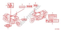 CAUTION LABEL (VT750C2B/C2S/CS/C/CA) for Honda SHADOW VT 750 PHANTOM 2012