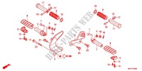 FOOTREST (VT750C2B/C2S/CS E,ED,3E,2ED/C/CA) for Honda SHADOW VT 750 AERO ABS 2012