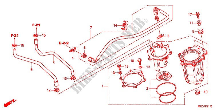 FUEL PUMP (VT750C2B/C2S/CS/C/CA) for Honda SHADOW VT 750 AERO ABS 2012