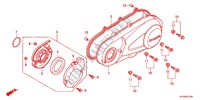 LEFT CRANKCASE COVER   ALTERNATOR (2) for Honda SH 125 TOP CASE SPECIAL 2011