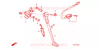 MAIN STAND   BRAKE PEDAL for Honda CB 1000 R ABS WHITE 2012