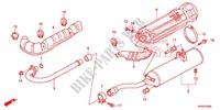 EXHAUST MUFFLER (2) for Honda FOURTRAX 420 RANCHER 4X4 Manual Shift RED 2013