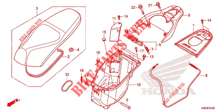 LUGGAGE BOX for Honda SH MODE 125 2014