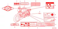 CAUTION LABEL (1) for Honda CB 1100 ABS 2013