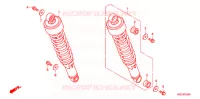 REAR SHOCK ABSORBER (2) for Honda CB 1100 ABS 2013