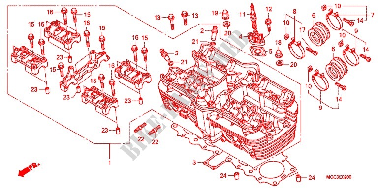 CYLINDER   HEAD for Honda CB 1100 ABS 2013