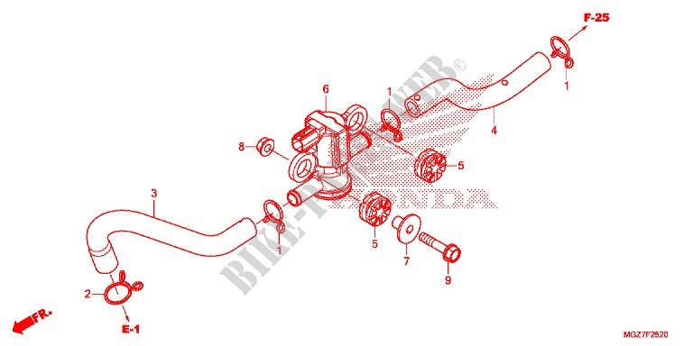 AIR INJECTION SOLENOID VALVE for Honda CB 500 X 2014