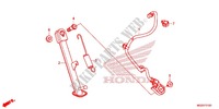 MAIN STAND   BRAKE PEDAL for Honda CB 500 F ABS BLANCHE 2013