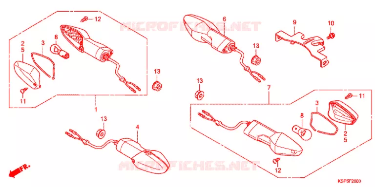 INDICATOR (2) Honda MOTO 150 CBF 2012  CBF150MC