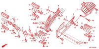 FOOTREST (CBF150MB/MC) for Honda CB 150 UNICORN DAZZLER 2012