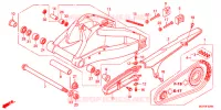 SWINGARM   CHAIN CASE for Honda CBR 1000 RR ABS REPSOL 2013