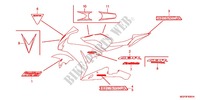 STICKERS (CBR1000RRD/E/RAD/E) for Honda CBR 1000 RR ABS BLACK 2013