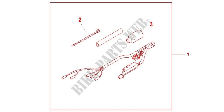 GRIP HEATER SUB HARNESS   BRACKET for Honda CBR 1000 RR FIREBLADE WHITE 2012