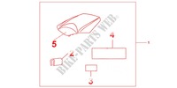 KIT SEAT COWL *NH196* for Honda CBR 1000 RR RED 2012