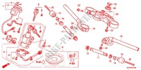 HANDLEBAR   TRIPLE CLAMP   STEERING STEM (CBR1000RRC/D/RAC/D) for Honda CBR 1000 RR FIREBLADE BRANCO 2012