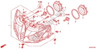 HEADLIGHT for Honda CBR 1000 RR FIREBLADE RED 2012