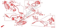 INDICATOR (2) for Honda CBR 1000 RR FIREBLADE VERMELHO 2012