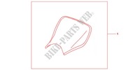 E SEAT for Honda CBR 1000 RR FIREBLADE BLACK 2012