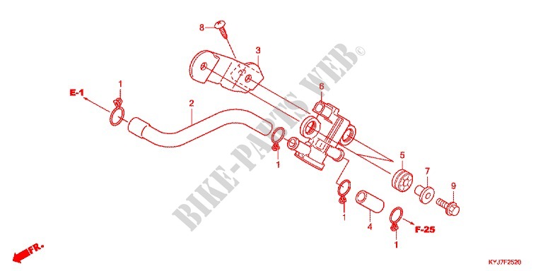 AIR INJECTION SOLENOID VALVE for Honda CBR 250 R ABS BLACK 2013