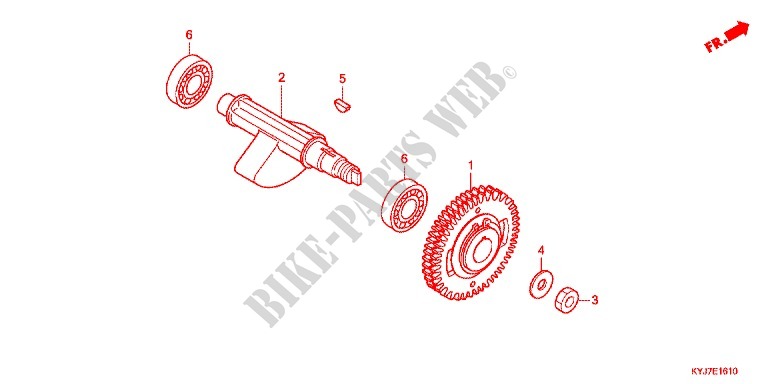 BALANCER SHAFT for Honda CBR 250 R ABS BLACK 2013