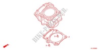 CYLINDER for Honda CBR 250 R ABS BLANCHE 2013