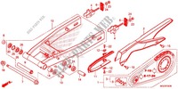 SWINGARM   CHAIN CASE for Honda CBR 500 R ABS BLANCHE 2013