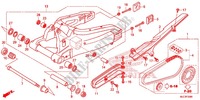 SWINGARM   CHAIN CASE for Honda CBR 600 RR ABS NOIRE 2013