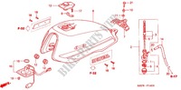 FUEL TANK for Honda GL 125 Front Disk brake, Casted Wheels 2003
