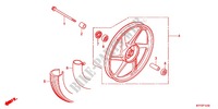 FRONT WHEEL (MOULURE) for Honda ACE 125 MOULDED WHEELS 2014