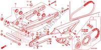 SWINGARM   CHAIN CASE for Honda CRF 250 L ROJO 2013